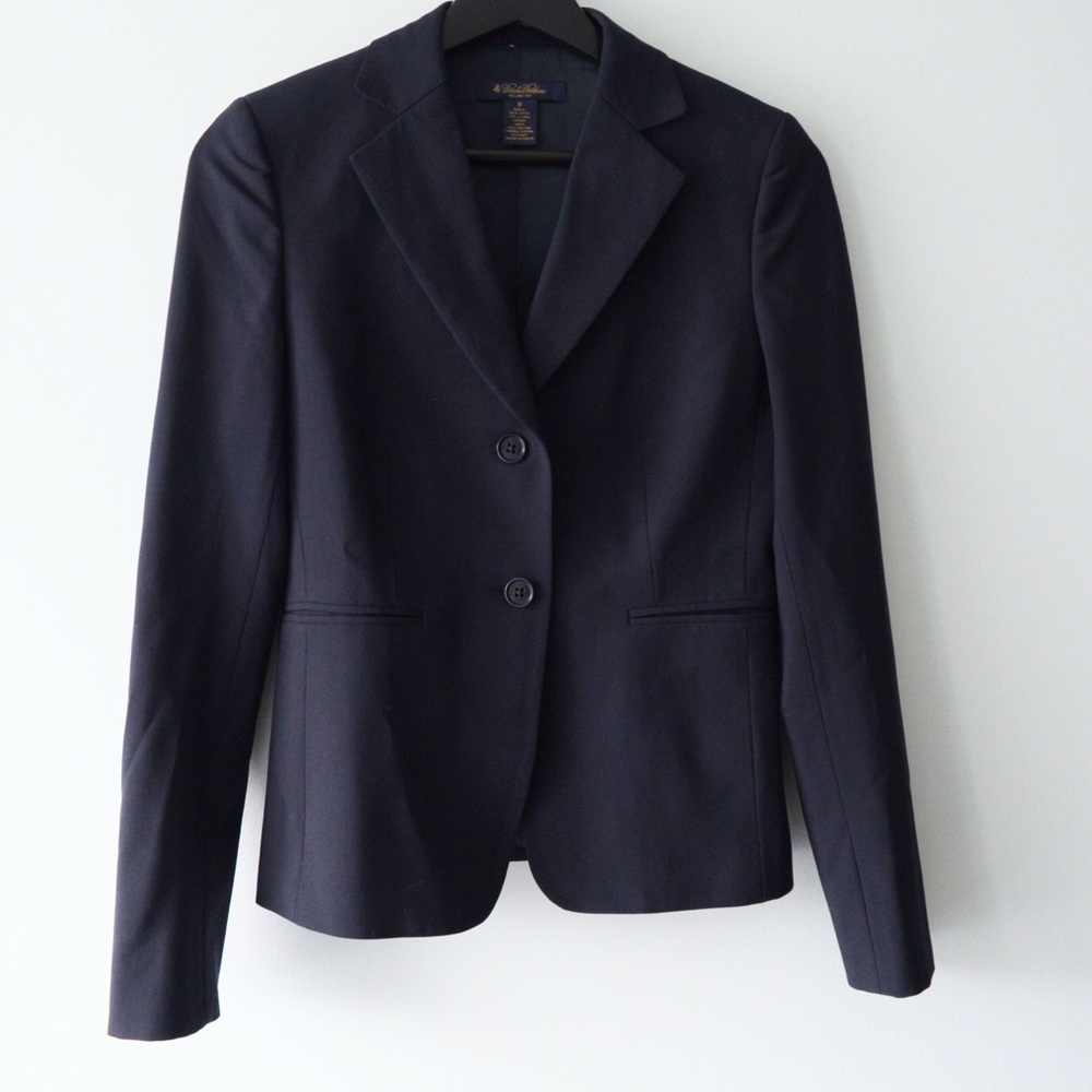 Wool Two-Button Jacket by Brooks Brothers